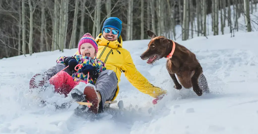 Sledding on Firecracker Hill