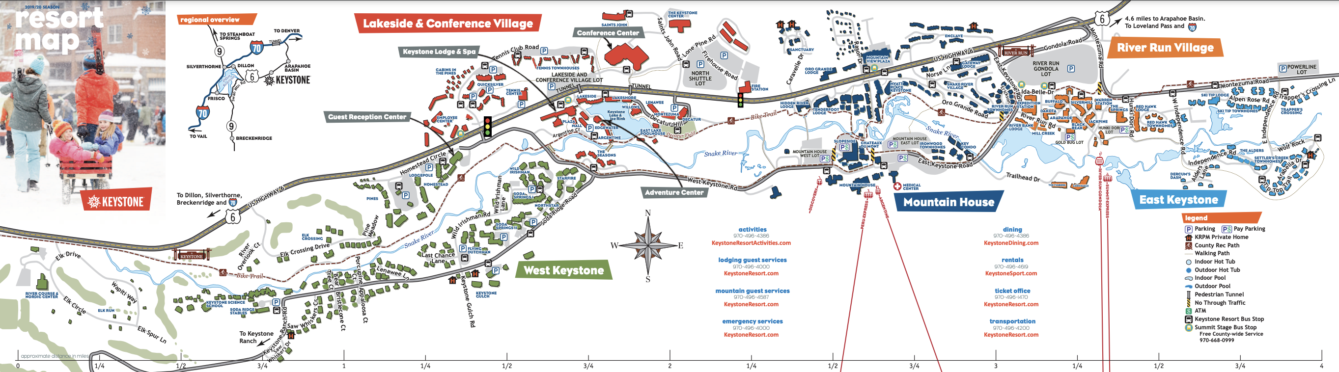 Keystone Resort map